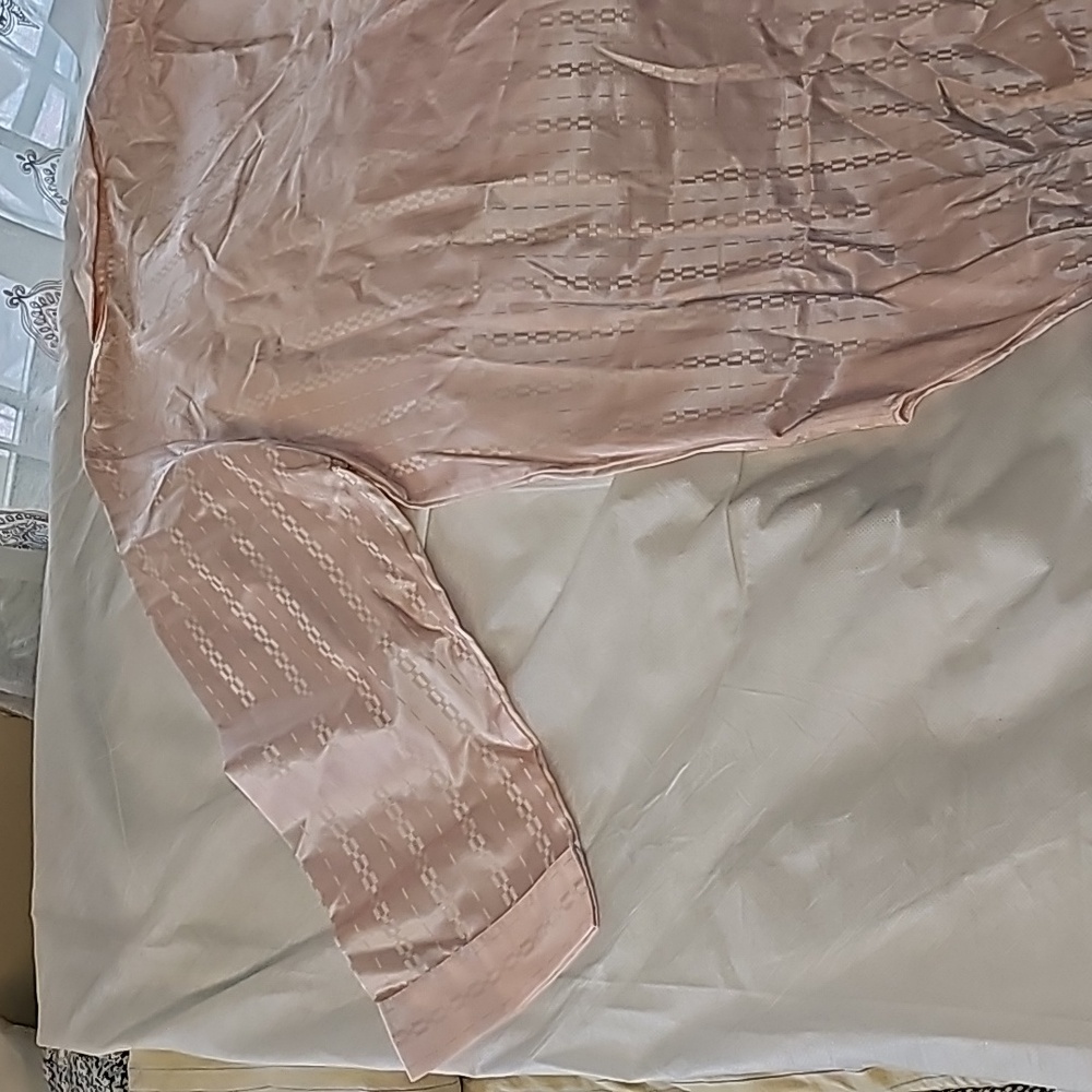 Vandamere Vintage Pink Satin Nightshirt Woman's Size L - Picture 11 of 15